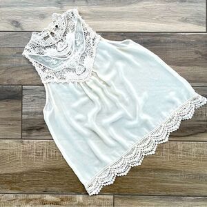 Sleeveless Lace Boho Top